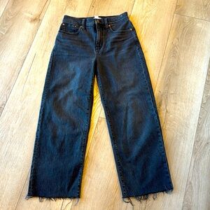 Madewell perfect vintage wide leg crop jeans size 26